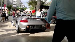 Entrada del icónico Porsche Carrera GT a Avenida Escazú [upl. by Latrell]