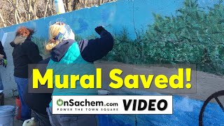 Lake Ronkonkoma Community Saves Obscenitycovered Shoreline Mural [upl. by Marney780]