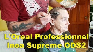 Using LOreal Professionnel Inoa Supreme ODS2 on Mam colours 623 631 amp 613 [upl. by Anchie]