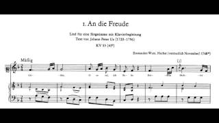 Mozart  An die Freude K 53 [upl. by Gallenz87]