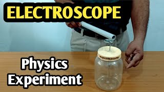 Electroscope Science Experiment 🙂 science physics umeshrajoria [upl. by Virgilio]