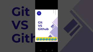 Git vs Github coding git github programminglanguage [upl. by Yerocaj135]