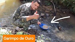 Garimpo manual de Ouro com Bateia Americana em Antigo Moinho Abandonado a mais de 70 Anos [upl. by Thevenot5]