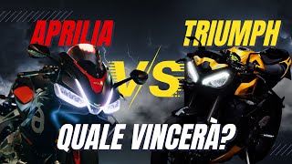 FORSE QUESTA VOLTA MI HA FREGATO  Aprilia RS 660 VS Triumph STREET TRIPLE RS [upl. by Aronas]