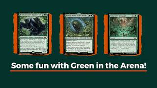 Epic Green Combos in MTG Arena Unleash Mono Green Madness [upl. by Drannel345]