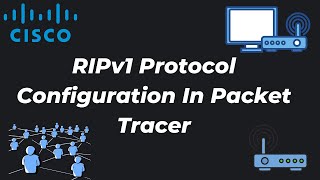 RIPv1 protocol configuration in packet tracer simple way [upl. by Crissie]