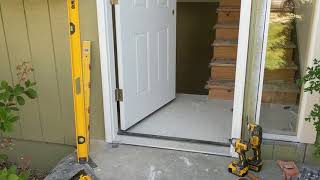 Jeld Wen Front Door Installation  Really crappy products and craftsmanship PART 1 [upl. by Nedlog]