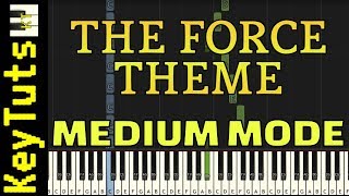 Learn to Play The Force Theme from Star Wars  Medium Mode [upl. by Miquela]