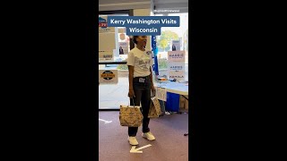 Kerry Washington Visits WI [upl. by Finer]