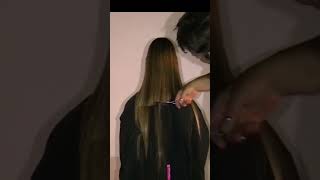 Three beautiful young blond model friends cutting their long hair short together haircutforlonghair [upl. by Annaitat]