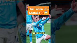 😱 Phil Fodens Celebration Mistake  What Went Wrong ⚽ shorts ytshorts legendkick [upl. by Prowel240]