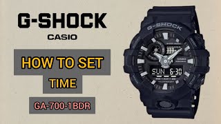 GSHOCK WATCH SET TIME GA7001BDR timewatchdc [upl. by Naenej]