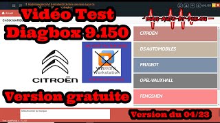 Vidéo test DIAGBOX 9150 version gratuite [upl. by Atrim]