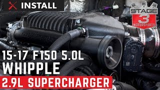 20152016 Ford F150 50L Whipple 29L Supercharger Kit Install [upl. by Amerd]