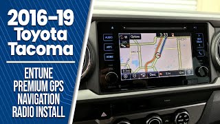 20162019 Toyota Tacoma  Factory Entune GPS Navigation Radio Upgrade  Easy Plug amp Play Install [upl. by Enohpesrep906]