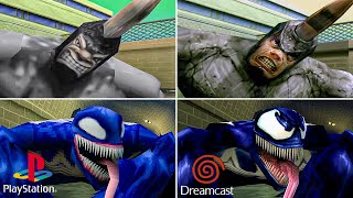 SPIDERMAN PS1 vs Dreamcast Ultimate Graphics Comparison  4K ULTRA HD [upl. by Wittenburg426]