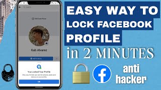 How to lock Facebook Profile 2022 In 2 MINUTES  UPDATED METHOD [upl. by Lashondra]