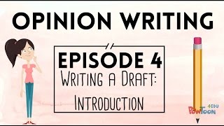 Opinion Writing for Kids  Episode 4  Writing a Draft Introduction [upl. by Gurl]