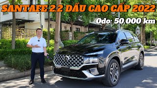 ✅Góc xe cũ Hyundai Santafe 22 dầu cao cấp 2022 odo 50000km  Đi 2 năm lỗ 500 triệu [upl. by Ezzo]