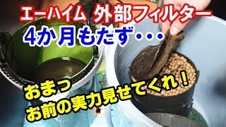 濾過しなくなった・・・早くもﾌｨﾙﾀｰﾒﾝﾃﾅﾝｽ【ｴｰﾊｲﾑ外部ﾌｨﾙﾀｰ ｴｺ ｺﾝﾌｫｰﾄ2236】【日淡水槽90cm23】アクアリウム [upl. by Siramaj546]