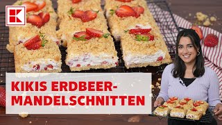 ErdbeerMandelSchnitten  Backrezept  Kaufland [upl. by Mailand]