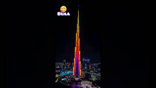 CANTARY FLAG POVER🤩 ON BURJ KHALIFA🔥 trending burjkahlifa viralshort [upl. by Hsur333]