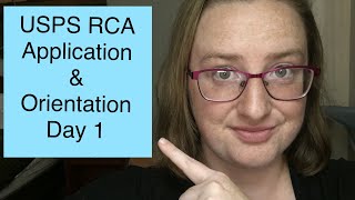 USPS RCA Application process and Orientation Day 1 [upl. by Nylinej]