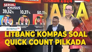 FULL Litbang Kompas Umumkan Hasil Quick Count Pilkada Jakarta Jabar Jateng Jatim amp Sumut [upl. by Lletnuahs]