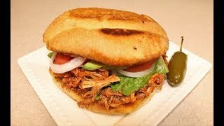 Como Hacer Tortas de Pierna Adobada  Lonches de Pierna de Puerco Adobada Estilo Guadalajara [upl. by Dorene152]