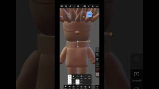 How to make 3d model in nomad Sculpt ✨  gojo anime 3d shorts [upl. by Conrado838]