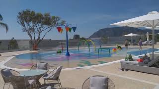 Splash pool Ikos Aria Hotel in Kos Greece [upl. by Arbe114]