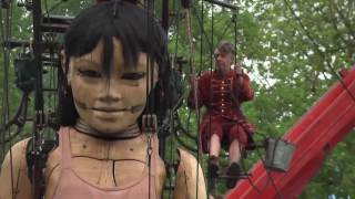 Giant marionettes take over Montreal [upl. by Marcello]