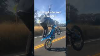 How to Wheelie a EBike for Beginnerssurron bike howto wheelie tutorial beginners learn [upl. by Glover]