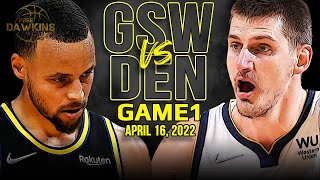 Golden State Warriors vs Denver Nuggets Full Game Highlights  2022 WCR1 Game 1  FreeDawkins [upl. by Horn]