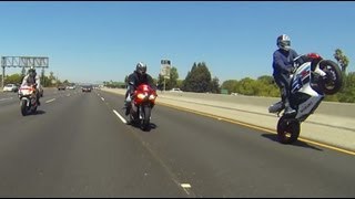 Freeway Wheelie 2013 GSXR1000 [upl. by Nims371]