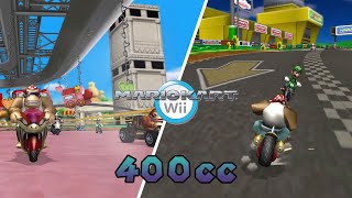 MARIO KART WII 400cc on Custom Tracks  MARIO KART DOUBLE DASH Mushroom Cup  4k60 [upl. by Dnalra]