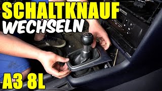 AUDI A3 8L SCHALTSACK  SCHALTKNAUF WECHSELN TUTORIAL  ANLEITUNG [upl. by Kir]