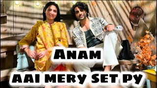 Anam aai mery set py  Malik Aqeel drama bts [upl. by Hanonew]