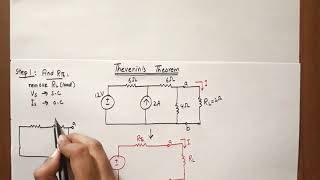 Thevenins theorem circuit problem solution easy steps [upl. by Seely]