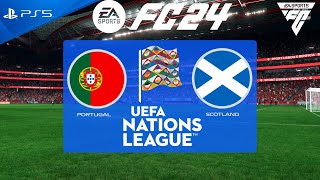 FC 24 Portugal vs Scotland  Nations League 2024  PS5 [upl. by Prebo]