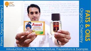 Fats amp Oils part 1 Basic Organic Chemistry of Fats and Oils or Triglycerides  Fats vs Oils [upl. by Goodwin796]