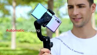 Bomaker Gimbal Stabilizer for Smartphone 3Axis Phone Gimbal Handheld Stabilizer Foldable [upl. by Kyre]