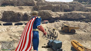 GTA 5  Homelander destroyed Marines Secret Activity [upl. by Audres748]