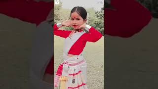 Bihu Nrityor☺️ Bihu song 💗 [upl. by Ressan]