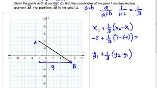 Geometry Regents Review 8  Partition a Segment [upl. by Nerahs]