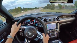 2020 Ford Mustang GT Convertible Performance Pack 6MT  POV Review [upl. by Sibylle]