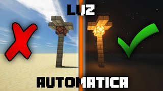 COMO HACER LUCES AUTOMATICAS en MINECRAFT 1152 TRUCO FUNCIONA [upl. by Etnecniv]