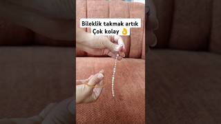 Lastik ile bileklik takma hilesi bunubiliyormuydunuz pratikçözümler fikirolsun shorts trending [upl. by Hootman632]