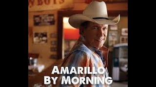 George Strait  Amarillo By Morning Lyric Video [upl. by Llenehs]