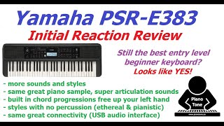 Yamaha PSRE383  Initial Reaction Review [upl. by Monk]